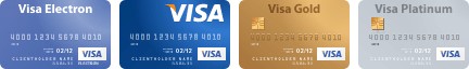 Оплата по банковским картам VISA